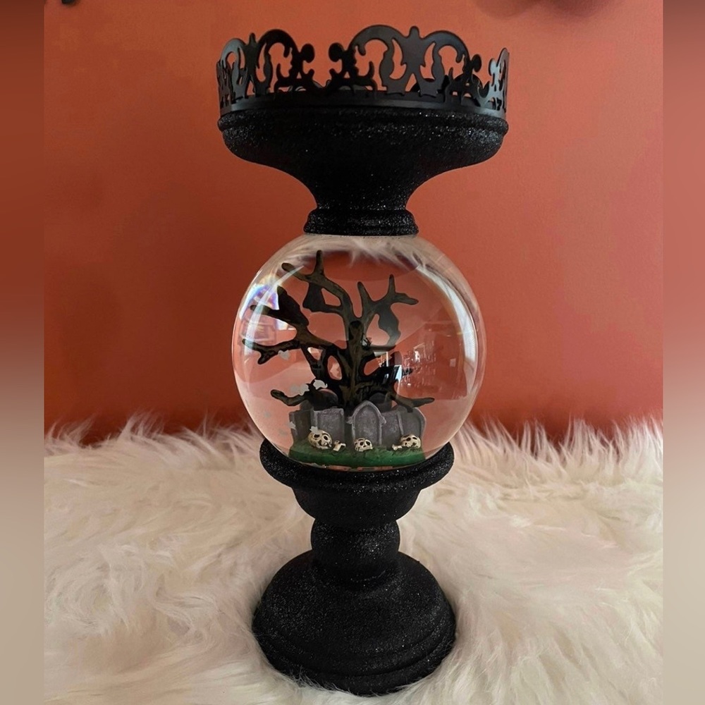 Halloween Globe Candleholder